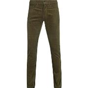 Pantalon Pierre Cardin Pantalon Lyon Future Flex Corduroy Vert Olive