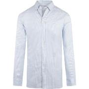 Chemise Mcgregor Chemise Oxford Rayures Bleu Clair