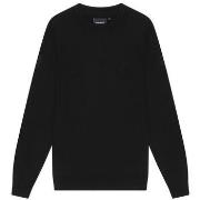 Pull Lyle &amp; Scott KN2121VC TONAL CREW MWRINO-Z86. BLACK