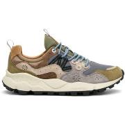 Baskets Flower Mountain Sneaker Yamano 3 Homme Militaire-Gris-Marron C...