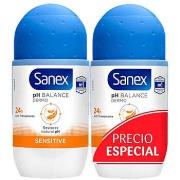 Accessoires corps Sanex Dermo Sensitive Duo Déodorant Roll-on 2 X