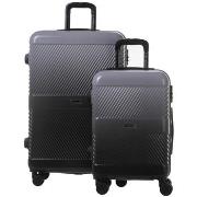 Valise Travel World Set de 2 valises Rigide (L-76cm) (S-56cm) DTW BLAC...