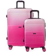 Valise Travel World Set de 2 valises Rigide (L-76cm) (S-56cm) DTW PINK