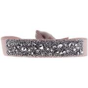 Bracelets Cleor Bracelet en Tissu et cristal