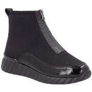 Bottines Remonte black casual closed ladies mid height boots