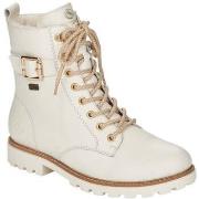 Bottines Remonte white casual closed ladies mid height boots