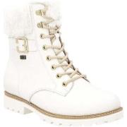 Bottines Remonte white casual closed ladies mid height boots