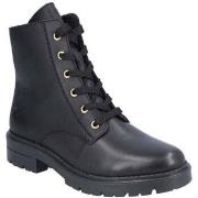 Bottines Rieker black casual closed ladies mid height boots