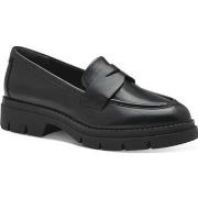 Mocassins Tamaris black leather classic closed loafers