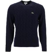 Pull Lacoste Pull col rond en laine cardee torsadee