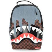 Sac a dos Sprayground Sac à dos Denim Drip marron et noir