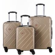 Valise Travel World Set de 3 valises Rigides XS/S/M PRI CHAMPAGNE