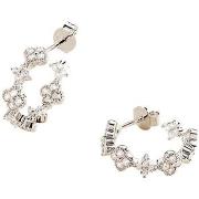 Boucles oreilles Agatha Ruiz de la Prada Créoles Beloved argent fleurs