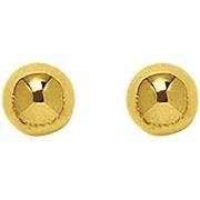 Boucles oreilles Brillaxis Boucles d'oreilles boule 6 mm or jaune 9 ca...