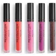 Gloss Makeup Revolution Lot de 5 Gloss à Lèvres Matte - 130 Decadence/...