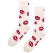 Chaussettes Happy socks Kisses sock white