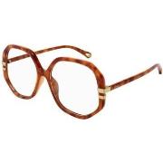 Lunettes de soleil Chloe CH0107O Cadres Optiques, Havana/Transparent, ...