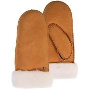 Gants Isotoner Moufles femme cuir chaud Caramel