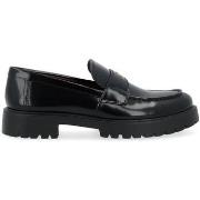 Ville basse Tory Burch Mocassin en cuir noir avec semelle en carrarmat...