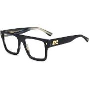 Lunettes de soleil Dsquared D2 0147 Cadres Optiques, Noir, 54 mm