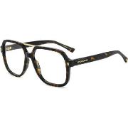 Lunettes de soleil Dsquared D2 0145 Cadres Optiques, Havana, 57 mm