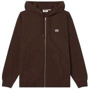 Sweat-shirt Obey Pull Established Works Eyes Hood Homme Java Brown