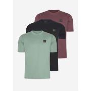 T-shirt Marshall Artist 3 packs de t-shirts sirène - noir - vert atlan...