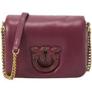 Sac Pinko Pink love click puff baby burgundy or