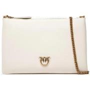 Sac Pinko Clutch blanc classique rose