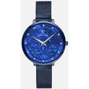 Montre Pierre Lannier EOLIA Cadran Bleu Bracelet Acier Milanais Bleu