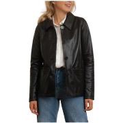 Blouson Oakwood Veste en cuir femme Ref 57908 0501 Noir