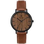 Montre Pierre Lannier NATURE Cadran Brun Bracelet Cuir Brun