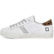 Baskets Date Date sneakers woman Hill Low calf blanc leopard