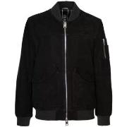 Blouson Les Hommes bomber suede