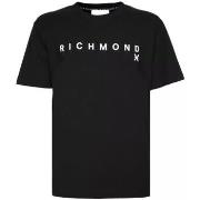 T-shirt John Richmond t-shirt logo blanc noir