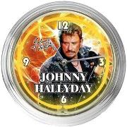 Horloges Sud Trading Horloge néon Jaune Johnny Hallyday