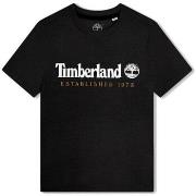 T-shirt enfant Timberland T-SHIRT ENFANT MANCHES COURTES NOIR