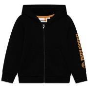 Sweat-shirt enfant Timberland CARDIGAN À CAPUCHE ZIPPÉ ENFANT NOIR