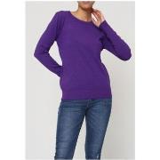 Pull Kebello Pull Col Rond Violet F