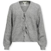 Pull Object Noos Flora RE Cardigan - Medium Grey Melange