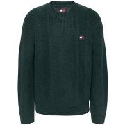 Sweat-shirt Tommy Jeans Pull homme Ref 64028 CWG Vert Fonce