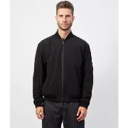 Blouson BOSS Veste déperlante noire avec zip