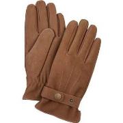 Gants Profuomo Gants Laine Camel Cuir