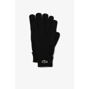 Gants Lacoste Gants unisexes noirs en laine