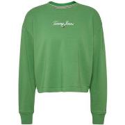 Sweat-shirt Tommy Jeans Sweat femme Ref 60378 LY3 Vert