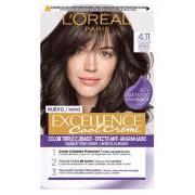 Soins cheveux L’Oréal Paris EXCELLENCE crème colorant 4.11-brun cendré...