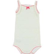 Bodys Petit Bateau Body jaune, blanc