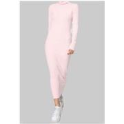 Robe Kebello Robe Col Roulé Rose F