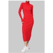 Robe Kebello Robe Col Roulé Rouge F