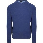 Sweat-shirt Suitable Pull Agneline Col Rond Bleu Royal